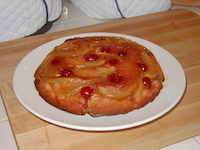 Apple Rum Upside Down Cake