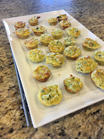 Zucchini Cheese Mini Muffins